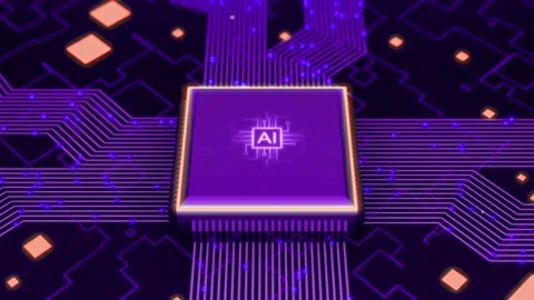 Artificial Intelligence AI Concept. Abstract Background. Stock Footage 311323928
