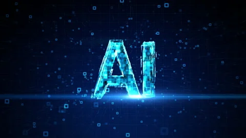 Artificial Intelligence AI Concept. Future Technology Digital Data Analysis. Stock Footage 153729794