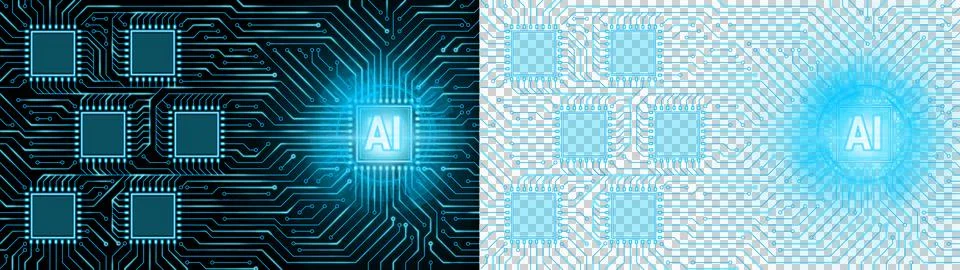 Artificial intelligence AI concept Stock Illustration