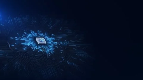 Artificial intelligence AI data mining, deep learning computer technology Stock Footage 277125586