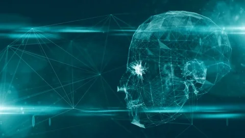 Artificial intelligence AI deep learning computer program technology Stock Footage