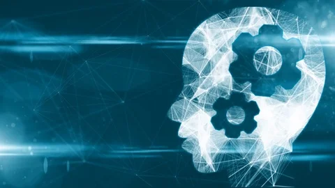 Artificial intelligence AI deep learning computer program technology Stock Footage 80410009