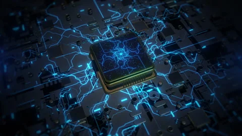 Artificial intelligence AI, deep learning modern computer technology Stock Footage 248948136