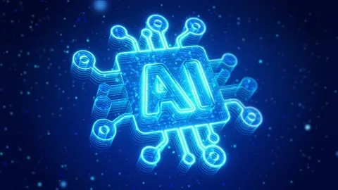 Artificial Intelligence AI Digital Technology Virtual Screen HUD Hologram Hi Stock Footage 217879397