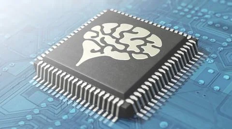 Artificial Intelligence - AI Illustrazione stock