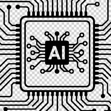 Artificial intelligence AI 库存插图