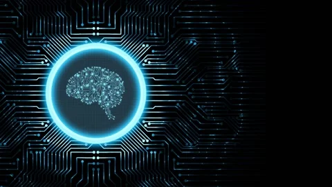 Artificial intelligence (AI), machine learning and modern computer technologi 스톡 동영상 142676758
