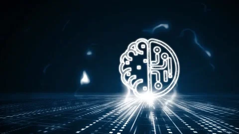 Artificial intelligence (AI), machine learning and modern computer technologi 스톡 동영상 143702809