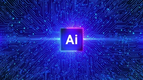 Artificial intelligence AI, machine learning computer Business Technology Loop Stock Footage 176982881