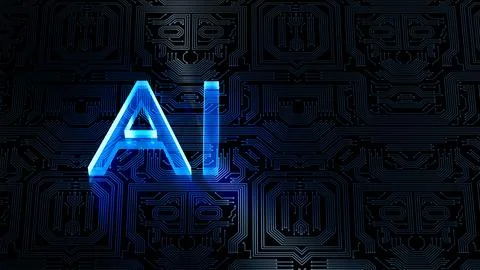 Artificial intelligence AI neural network digital brain machine deep learning 스톡 일러스트