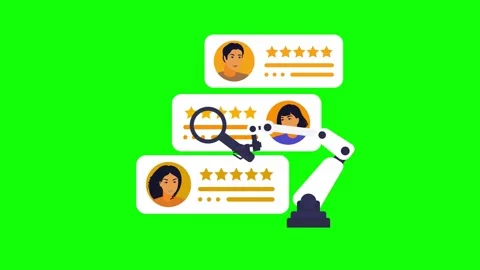 Artificial Intelligence AI recruiting human workforce. 4K Stock Footage 249522070