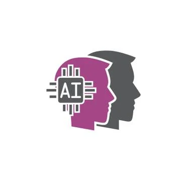 Artificial Intelligence Ai related icon on background for graphic and web design Иллюстрация