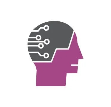 Artificial Intelligence Ai related icon on background for graphic and web design イラスト素材