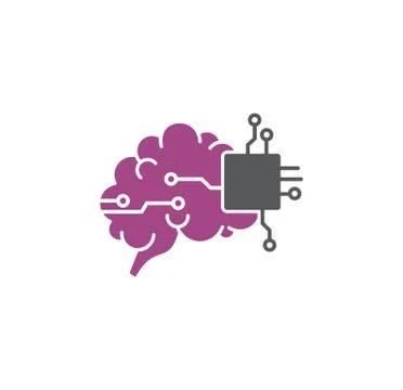 Artificial Intelligence Ai related icon on background for graphic and web design Illustrazione stock