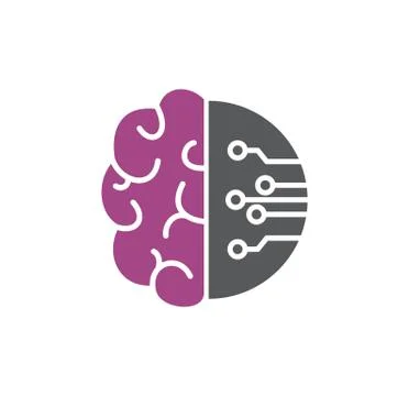 Artificial Intelligence Ai related icon on background for graphic and web design Stock Illustration