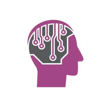 Artificial Intelligence Ai related icon on background for graphic and web design Stock Illustration