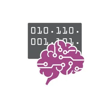 Artificial Intelligence Ai related icon on background for graphic and web design Stock Illustration