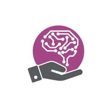 Artificial Intelligence Ai related icon on background for graphic and web design Stock Illustration
