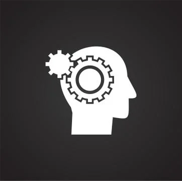 Artificial Intelligence Ai related icon on background for graphic and web design Stock Illustration