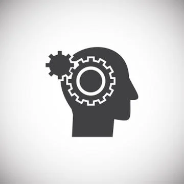 Artificial Intelligence Ai related icon on background for graphic and web design Stock-Illustration