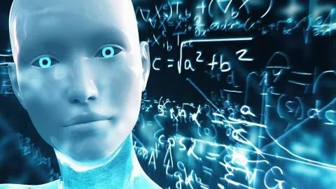 Artificial Intelligence AI Scientific Concept 스톡 일러스트