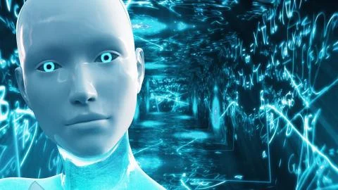 Artificial Intelligence AI Scientific Concept Stock Illustration