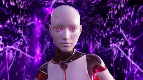 Artificial Intelligence AI Scientific Concept Stock Illustration