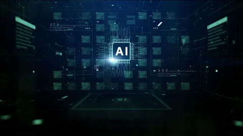 Artificial Intelligence AI, Technology Digital Data Data Analysis, Future Stock Footage 234255033