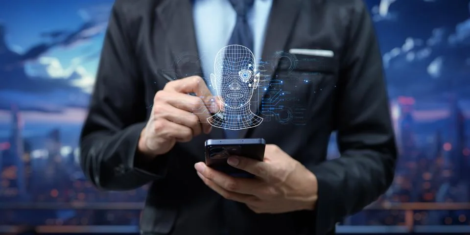 Artificial Intelligence, Ai technology, using technology smart robot AI, ar.. Stock Photos