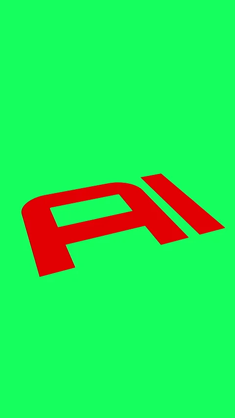 Artificial intelligence ai text animation loop Stock Footage 333409587