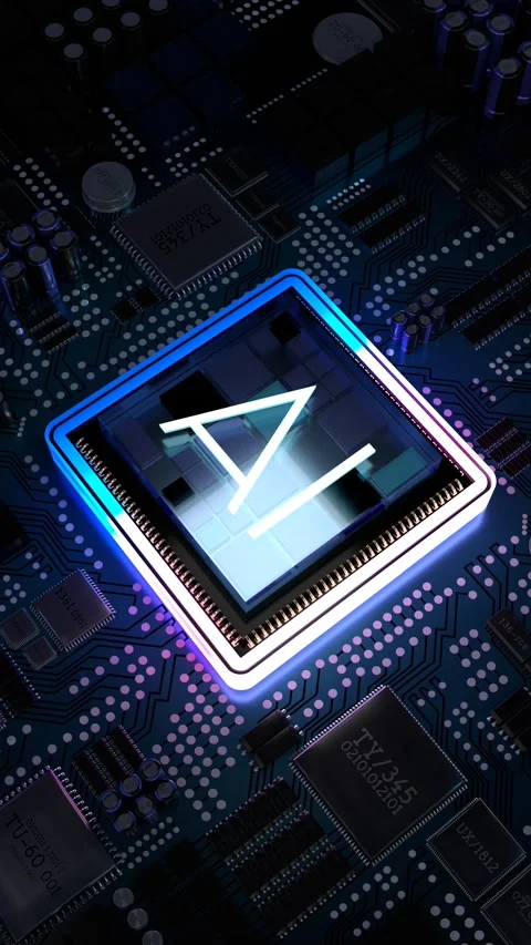 Artificial intelligence - AI word on computer processor Stock Footage 302912184