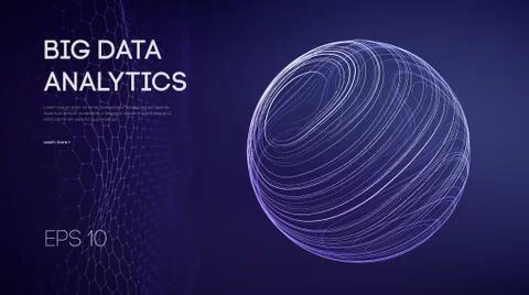 Artificial intelligence analytics. Data technology science concept. Network Stock Illustration