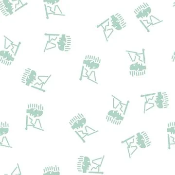 Artificial intelligence analytics glyph vector seamless pattern Stock Illustration