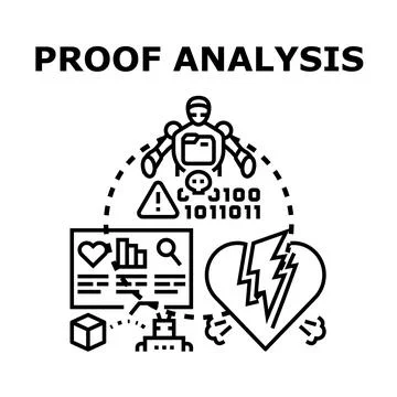 Artificial intelligence analyzing emotional data and digital proof Illustrazione stock