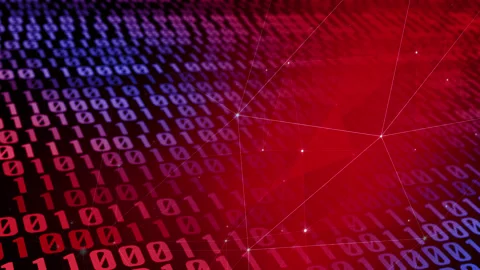 Artificial intelligence and binary code exploring the technology behind Stock Footage 249871445