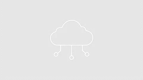 Artificial intelligence and cloud computing icon on transparent background 動画素材 344052538