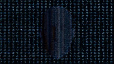 Artificial intelligence and code data, data transmission and procedures イラスト素材