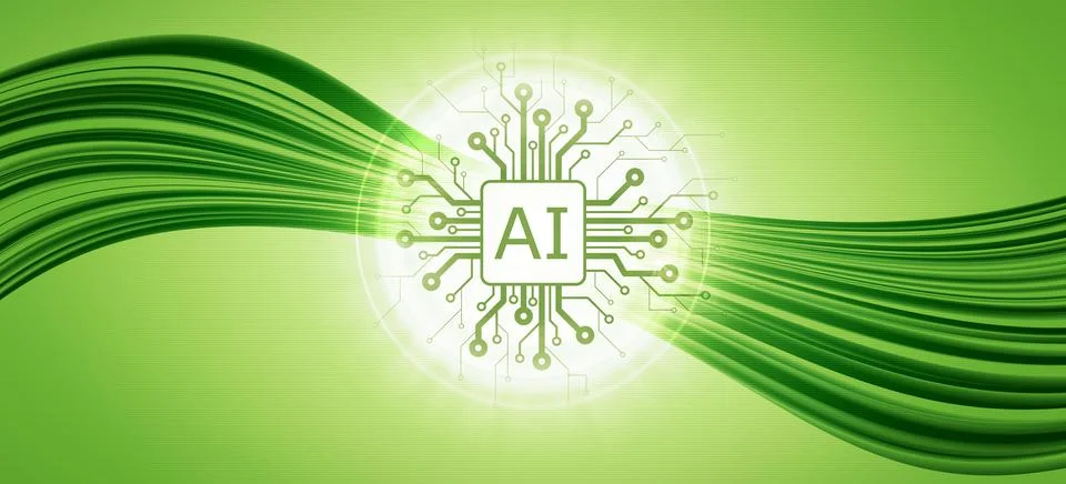 Artificial intelligence and computer science background 스톡 일러스트