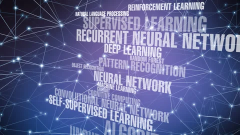 Artificial intelligence and connected lines exploring world of autonomous Stock Footage 270436687