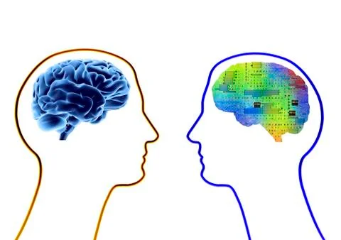 Artificial intelligence and cybernetics Stock Illustration