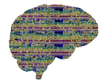 Artificial intelligence and cybernetics Stock Illustration
