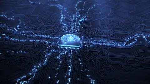 Artificial intelligence and data mining. AI model deep machine learning Stock Footage 297468232