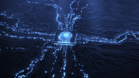 Artificial intelligence and data mining. AI model deep machine learning Stock Footage 303267147