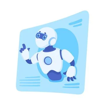 Artificial Intelligence and Digital Brain Neural Network from Screen Vector イラスト素材