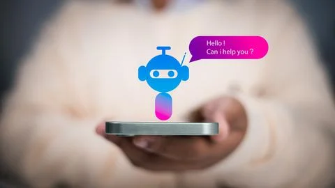 Artificial intelligence, and digital communication, suitable for content ab.. 스톡 사진