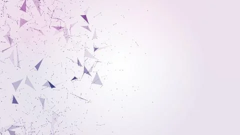 Artificial intelligence and futuristic technology in the background of plexus Stock Illustration