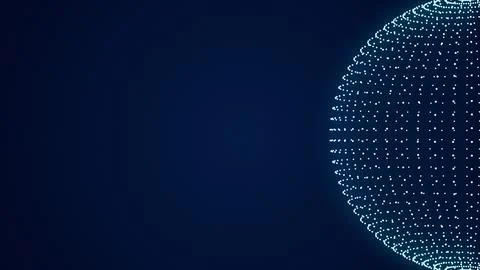 Artificial intelligence and futuristic technology in the background of plexus Stock Illustration