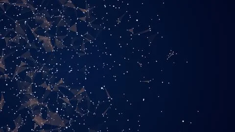 Artificial intelligence and futuristic technology in the background of plexus Stock Illustration