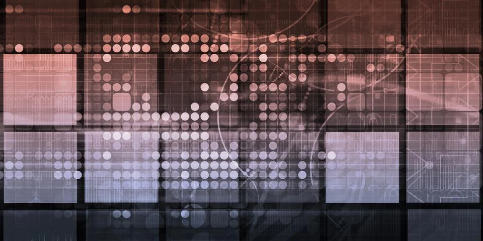 Artificial Intelligence and Machine Learning イラスト素材