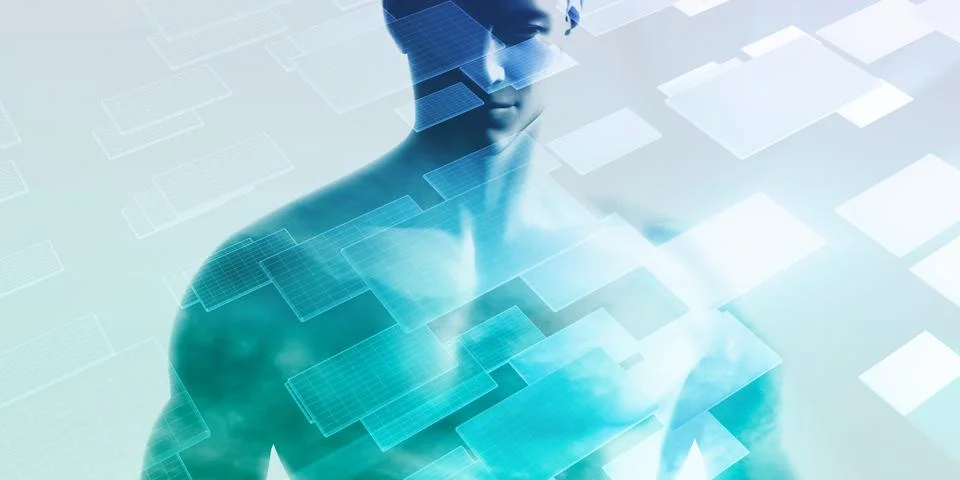 Artificial Intelligence and Machine Learning Illustration